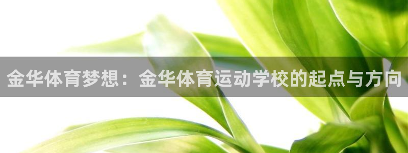 一竞技官网下载开户：金华体育梦想：金华体育运动学校的起点与方