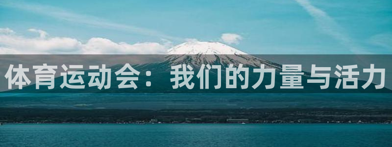 一竞技官方正版app代理：体育运动会：我们的力量与活力
